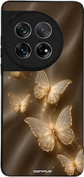 Sonique Diva Series Case OnePlus 12 5G Gold Butterflies