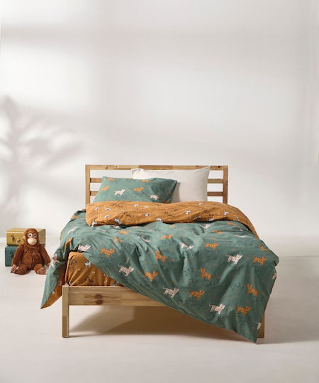Kentia Σετ Σεντόνια Μονά Βαμβακερά Asmara 160x270cm 3τμχ