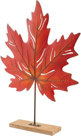 Tabletop Decor Maple Leaf Base Red 39x27x5.5cm 157.004.0138.07