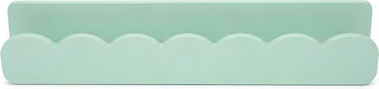 Kids Wall Mount Shelf Green 81x15x12cm