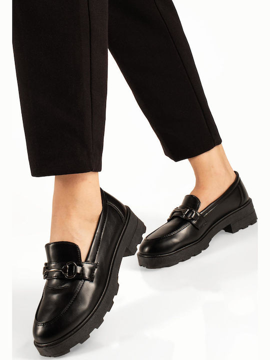 The Shoemart Дамски Мокасини в Черен Цвят