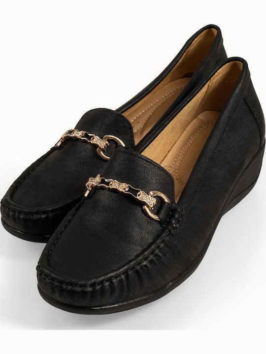 The Shoemart Women's Loafers in Black Colour
