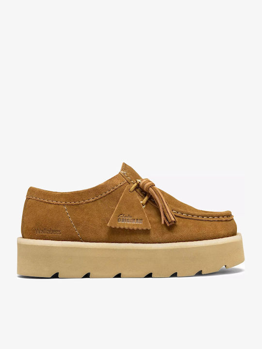 Meare Damen-Lederloafer in Tabakbraun