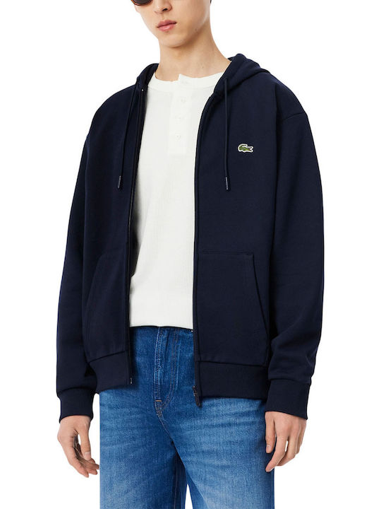 Lacoste Ζακέτα με Κουκούλα Navy