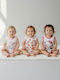 Babydom Set Baby Bodysuits White Pink Fuchsia