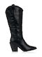 Women's Cowboy Boots with High Heel Black
