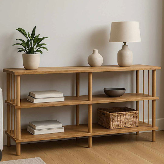Aithrio Konsolentisch aus Massivholz M120xB73xH30cm