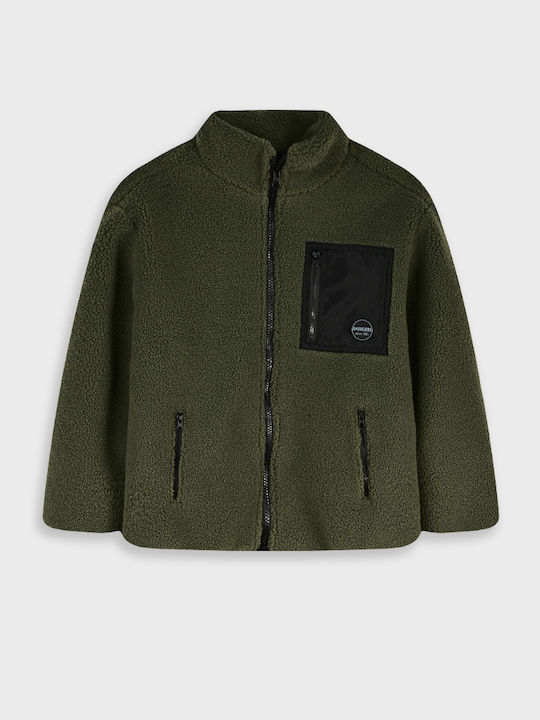 Kids Casual Short Jacket Khaki