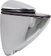 Amig Foldable Shelf Bracket Made of Metal in Silver Colour 50x30mm 24549