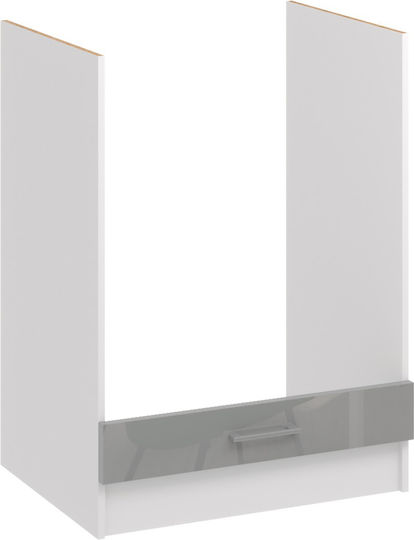 Lower Oven Cabinet Grey 60x44x82cm
