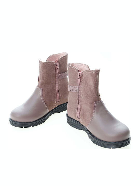 Anatomische Wildleder Kinderstiefel Rosa