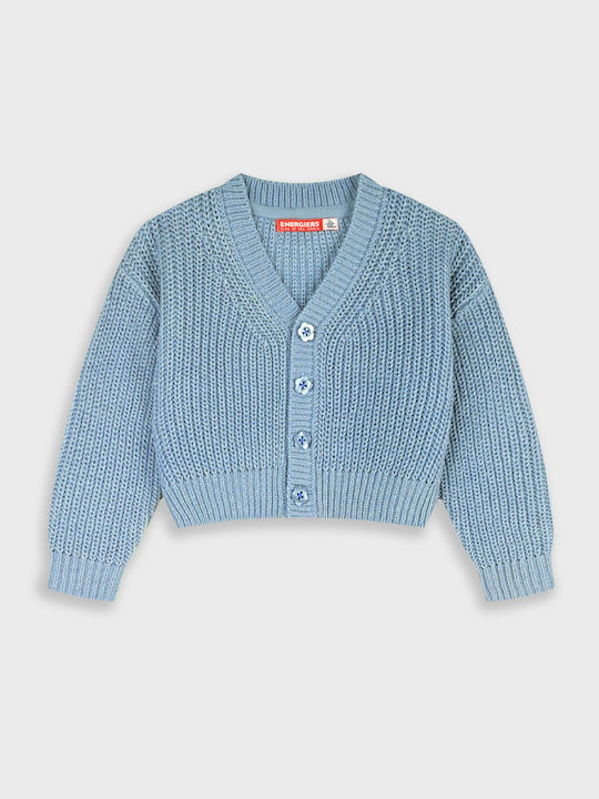 Kinder-Strickjacke Gestrickt Staubgrau