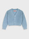 Kinder-Strickjacke Gestrickt Staubgrau