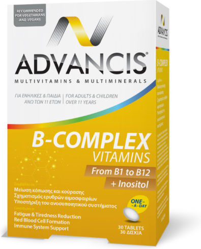 Advancis B Complex for Energy, Immune Support & the Nervous System 30 Tablets