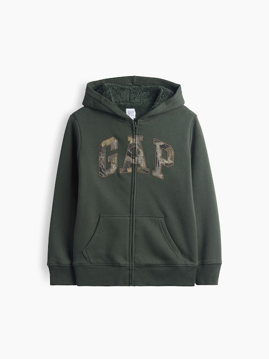 GAP Fleece Παιδική Φούτερ Ζακέτα με Κουκούλα κα...