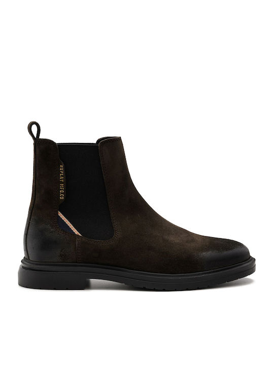 Suede Chelsea Men's Boots Brown
