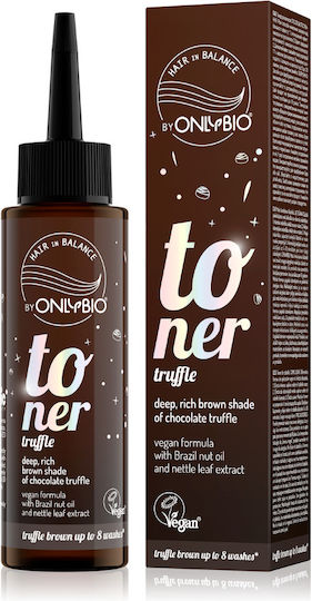 Hair Toner, Vegan Ammonia-Free & Hydrogen Peroxide-Free, Truffle, Deep Chocolate/Brown Shade, 100ml