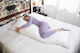 Alpha Foam Stillkissen & Schwangerschaftskissen Grau 150cm