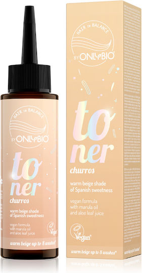 Hair Toner, Vegan, Ammonia & Hydrogen Peroxide Free, Churros, Warm Beige Shade, 100ml