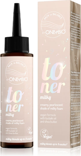 Hair Toner, Vegan, Ammonia & Hydrogen Peroxide Free, Milky, Creamy Pearl Shade, 100ml