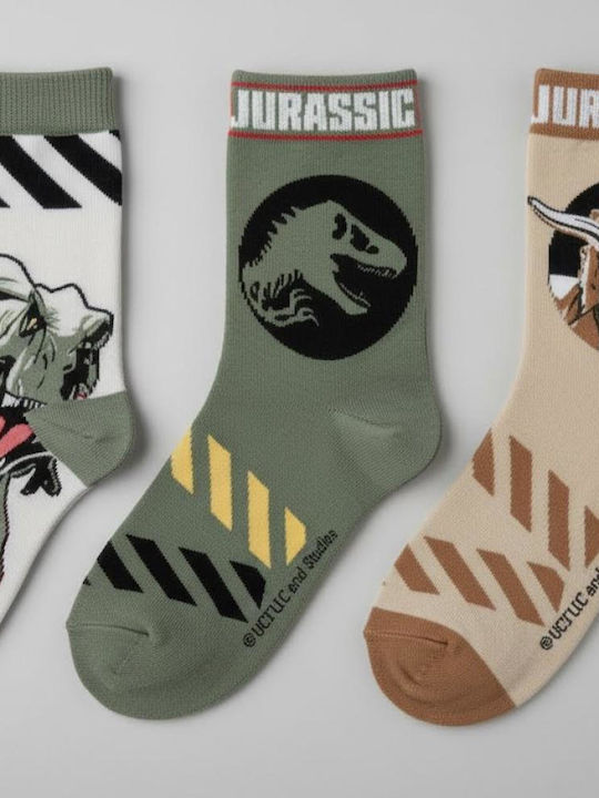Superheroes Kids' Beige Socks 3 Pairs