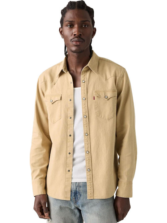 Levi's Western Long Sleeve Denim Shirt Blue