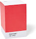 Pantone Αυτοκόλλητα Χαρτάκια Σημειώσεων σε Κύβο Κόκκινα