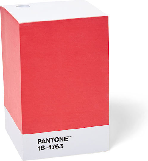 Pantone Αυτοκόλλητα Χαρτάκια Σημειώσεων σε Κύβο Κόκκινα