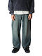 Мъжки Джинсов Панталон Син 2636-105-Washed-Mid-Blue