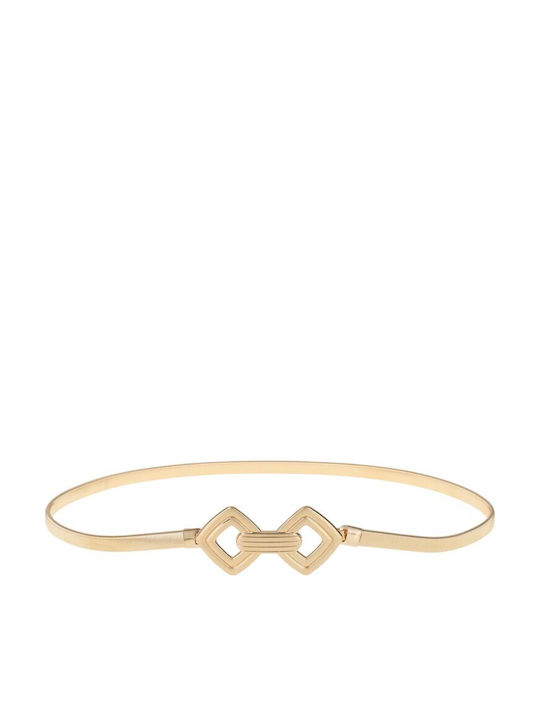 Elastic Women's Gold Belt