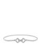 Elastic Women's Silver Belt