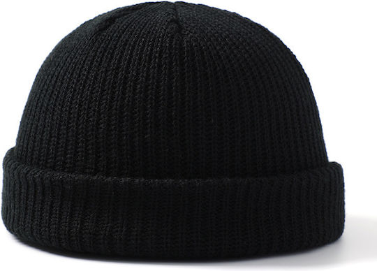 Beanie Unisex Strickmütze in Schwarz