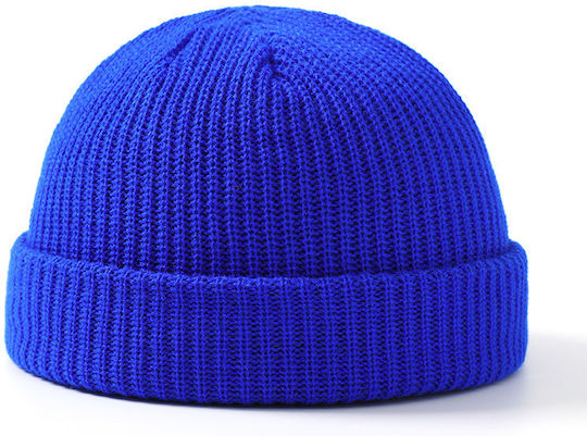 Beanie Unisex Strickmütze in Blau