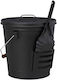 Relaxdays Fireplace Tool Set With Grey Bucket