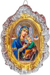 Icoană Mică De Perete Flori 26x18cm Handmade