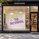 Αυτοκόλλητο Εκπτώσεων - Back To School 6 - 80cm X 71cm