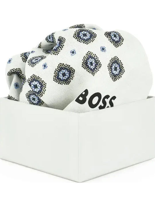 Boss Мъжка носна кърпичка Бяла