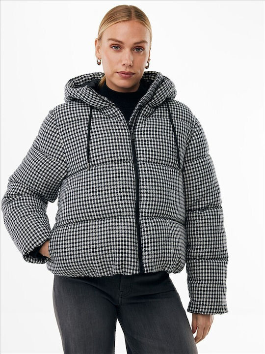 Jachetă Puffer Dama pentru Iarnă Neagră