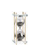 Artekko Hourglass Glass Decorative Hourglass Black Base Sand 7.6x7.6x20.5 Cm