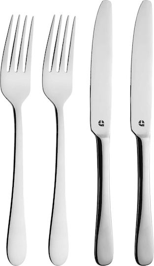 Grunwerg Windsor Cutlery Set Stainless Steel Silver 4 Pieces