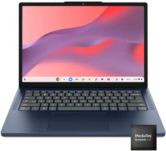 Lenovo Chrome 14M8911 14" IPS FHD+ Touchscreen (Kompanio-540/4GB/64GB Flash Storage/Chrome OS) Cosmic Blue (US Keyboard)