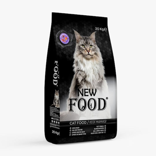 Dry Cat Food for Adult Cats with Chicken / Salmon / Calf / Beef / Rice / Corn / Liver 20kg