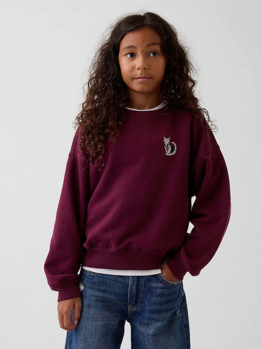 GAP Hanorac Fleece pentru copii Tuscan Red