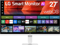 LG AI U5s IPS HDR Smart Monitor / TV Monitor 27" FHD 1920x1080 with 5ms GTG Response Time White