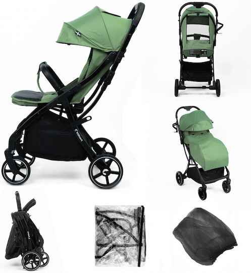 Kidnort Fjallrav Cărucior pentru Copii Potrivit pentru Nou-Născuți Verde 7kg