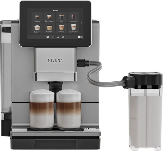 Αυτόματη Μηχανή Espresso 1465W Πίεσης 15bar για Cappuccino με Μύλο Άλεσης Πράσινη