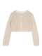 Kinder-Strickjacke Goldfarben