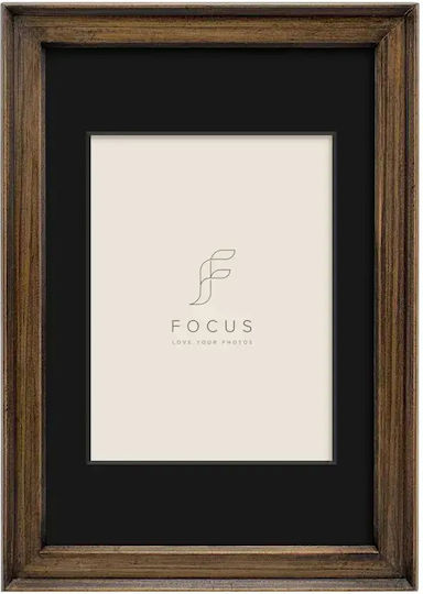Focus Kunststoff Fotorahmen mit Braune Rahmen