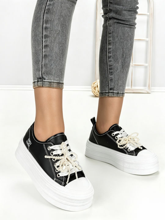 Adidași Flatforms Pentru Femei Negri