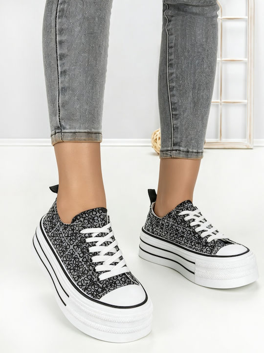 Adidași Flatforms Pentru Femei Negri